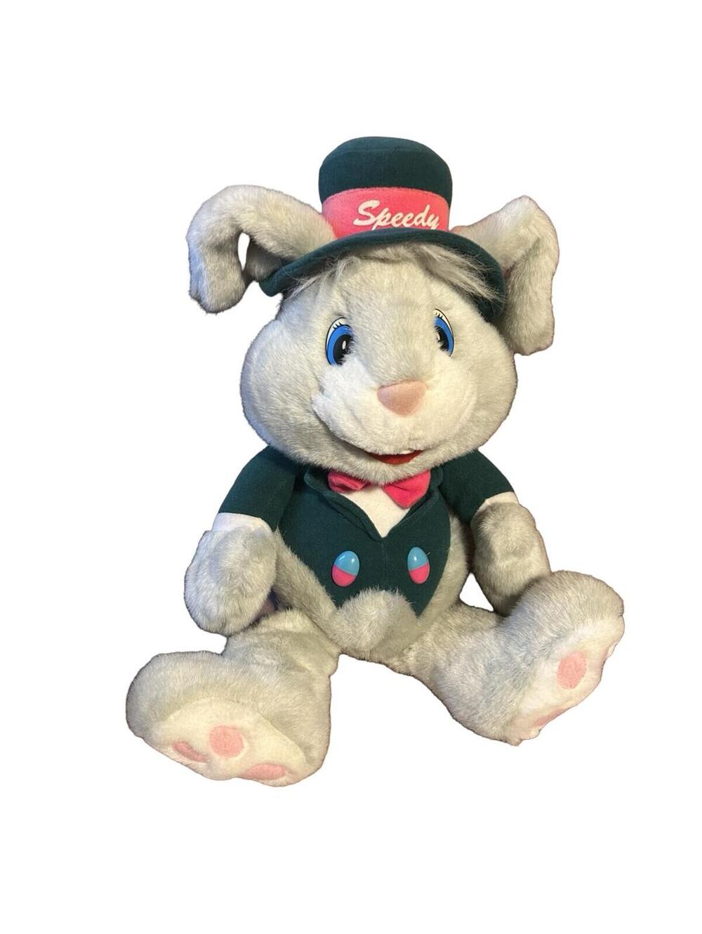 Vintage‎ 1986 Kmart Speedy Rabbit Plush Bunny Top Hat Stuffed Animal
